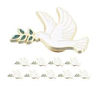 HORIALENCE 12 Piezas de Broches de Pájaro con Diseño Clásico y Aleación de Zinc, Pin de Solapa para Hombres, Elegante y Resistente para Ocasiones Formales Negocios