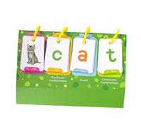 HORIALENCE 1juego Tarjetas De Aprendizaje Educativas para Flash Cards De Palabras y Letras para Lectura y Ortografía Herramientas Montessori para Educación Preescolar Tarjetas Visuales