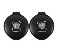 HORIALENCE 2 almohadillas de tinta para huellas dactilares - Mini almohadillas de tinta reutilizables para sellar documentos y hacer contratos - Suministros legales para notarios, oficinas y bancos