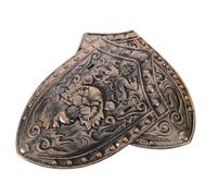 HORIALENCE 2 Escudos de Juguete de Caballero Medieval - Escudo Antiguo de plástico - Accesorio de Disfraz Realista para Halloween, Juegos de rol y actuaciones en el Escenario.
