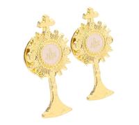 HORIALENCE 2 Piezas Broches Cruzados Elegantes para Mujer Broches de Metal Vintage para Vestidos Abrigos y Suéteres Pin Decorativo para Joyería y Manualidades