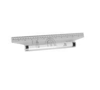 HORIALENCE 2 Piezas Regla Rodante de Dibujo Rulers de Medición para Estudiantes y Profesionales Herramienta Portable para Trazar Círculos Arcos y Líneas Paralelas para y Diseñadores