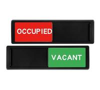 HORIALENCE 2 Piezas Señal de Puerta Ocupada para Baño y Sala de Reuniones, Letrero de Acrílico y Abs Fácil de Instalar y Usar, Adecuado para Oficina y Privacidad