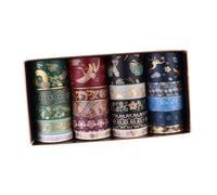HORIALENCE 20 Cinta Decorativa Washi con Diseño de Grúa Juego Cinta para Manualidades Álbumes y Diarios de Usar Residuos Adhesivos