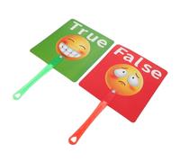 HORIALENCE 2piezas Paddles De Respuesta Interactivos para Educación Temprana Herramientas De Votación y Juicio para Clases De Inglés Gestión De Aula Materiales para Niño Niña