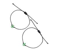 HORIALENCE 2piezas Pulsera De Aguacate Trenzada Manual Pulsera De Amistad Ajustable para Regalar Chicas Adolescentes y Mujeres