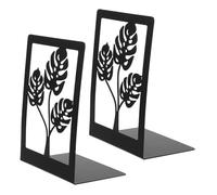 HORIALENCE 2piezas Soporte De Decorativo Metal Antideslizante Sujetalibros Monstera para y para Pesados