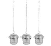 HORIALENCE 3 mini cestas de limpieza ultrasónica: cestas de malla de acero inoxidable para joyería, relojes, bolas de té para especias e infusores de hierbas para limpieza con vapor y ultrasonidos