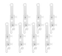 HORIALENCE 4 pares de clips para cerrar cortinas con deslizadores para riel - Cierre magnético para cortinas de fácil instalación - Accesorios para opacas para ventanas de dormitorio y sala de