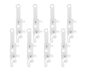 HORIALENCE 4 pares de clips para cerrar cortinas con deslizadores para riel - Cierre magnético para cortinas de fácil instalación - Accesorios para opacas para ventanas de dormitorio y sala de