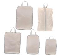 HORIALENCE 5 Piezas Organizador de Equipaje con Cubos de Compresión Multi Funcionales para Ropa Zapatos y Artículos de Aseo para de Diseño y