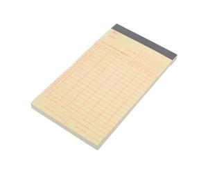 HORIALENCE 50 hojas de tarjetas de registro de asistencia, tarjetas de recarga de carga superior para control de asistencia de empleados, horas de trabajo, oficinas comerciales y registros de nómina.