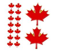 HORIALENCE 50 Piezas Insignia De La Hoja De Arce Clips De Cárdigan Chal Clips De Suéter Alfileres Patrióticos Clip De Cárdigan De Dibujos Animados Pinzas Para Cárdigan Rojo Aleación De Zinc