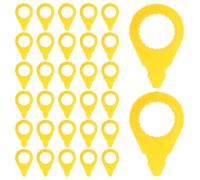 HORIALENCE 50 Unidades Indicadores de Tuercas para Ruedas de Automóvil en Plástico Amarillo, Tamaño 7.80x4.40x0.30 Cm, para Inspecciones Diarias y Rutas de Camiones