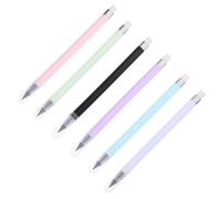 HORIALENCE 6 Piezas Lápices Eternos para Dibujo Borrador, sin Necesidad de Afilar, Diseño Creativo en Plástico, Ideales para Estudiantes y Adultos