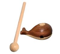 HORIALENCE Adornos de Coche Bloque de percusión de Madera bebé Instrumento Musical Instrumentos de Bebe Bloque de Ritmo de Madera Instrumento de percusión del Bloque del Templo