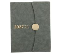 HORIALENCE Agenda Calendario A5 2027 - Agenda de 12 meses en piel sintética - Cuaderno académico semanal y mensual para organización diaria, operaciones comerciales, estudios escolares y oficina en