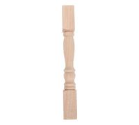 HORIALENCE Balaustre de madera sin pintar - Balaustre de madera de estilo europeo - Poste decorativo tallado - Barandilla de poste artesanal sin acabado para trabajos de carpintería y decoración del