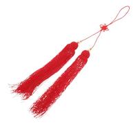 HORIALENCE Borla de Espada Roja de Bricolaje, Decoración de Borlas Colgantes de Tela Segura para Artes Marciales y Uso Versátil