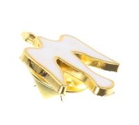 HORIALENCE Broche de Ave la Paz para Celebraciones Religiosas Pin Esmaltado y Alfiler de Espíritu Santo, Adecuado para Bodas y Fiestas 0.7x0.6x0.4 Pulgadas