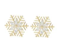 HORIALENCE Broche de Copo de Nieve Creativo de Aleación 2 Unidades para Mujer, Pin de Pecho Decorativo para Cuello y Escote, Accesorio de Moda Versátil para Uso en Todas las Estaciones