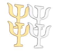 HORIALENCE Broches De Psicología De Aleación, Conjunto De 4 Pines Decorativos, Obsequio Para Mujer y Niñas, Imperdibles Para Ropa y Bufandas, Uso Diario y Eventos, Diseño Vintage En Oro y Plata