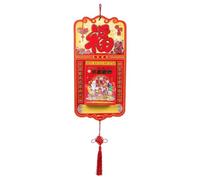 HORIALENCE Calendario del Año Nuevo Chino: Arte mural Feng Shui de la suerte 2027 - Calendario mural decorativo del zodíaco de la cabra con páginas diarias desprendibles para el hogar y la oficina