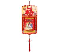 HORIALENCE Calendario lunar chino: 2027, Año de la Cabra. Calendario mural chino de 365 páginas con almanaque cultural para la decoración tradicional del hogar según el Feng Shui y la celebración