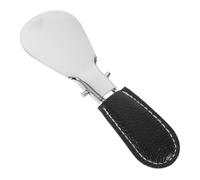 HORIALENCE Calzador Portátil Inoxidable con Funda de PU Calzador para Quitar Calcetines y Zapatos para y Accesorio Práctico para Hombres