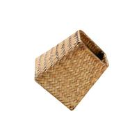 HORIALENCE Cesta Tejida de Hierba Marina Diseño Europeo Simple y Elegante de Almacenamiento Gran Capacidad , Resistente y Ahorra Espacio para Organizar el Hogar