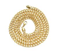 HORIALENCE Collar para Hombre de Aleación Dorada Acabado Brillante y Elaboración Delicada, Diseño Elegante y Moderno Ocasión de Hip Hop