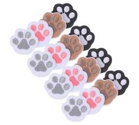 HORIALENCE Coser Lavables 16 Parches Autoadhesivos Forma de Huella de Pata Bordar y Decorar Ropa y Perfectos para Proyectos Creativos DIY Chaquetas y Accesorios de Mascotas
