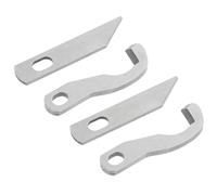 HORIALENCE Cuchillas para Remalladora de Metal Plata 4 Piezas Corte Preciso y Línea de Corte Limpia para Profesionales de Costura y Trabajadores en Máquina Overlock