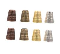 HORIALENCE de Cobre 8 Piezas Protector de Dedos Profesional para Costura Herramientas de Accesorios de Costura a Principiantes Manualidades Doméstico