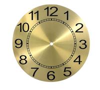 HORIALENCE Esfera de Reloj de Repuesto: Esfera Redonda de Aluminio de 8,5 Pulgadas con números arábigos - de Reloj de Pared para Manualidades - CREA tu Propia decoración del hogar