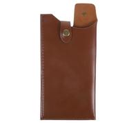 HORIALENCE Estuche para Cuchillos de Cuero Artificial Marrón Funda Protectora para Cortar y Deshuesar, Fácil de Llevar y Adecuado para Regalos de Inauguración