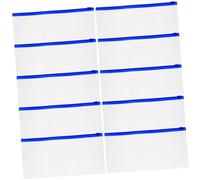 HORIALENCE Estuche Transparente para Lápices y Bolígrafos Portátil Pequeño A6, 10 Unidades, Cremallera Resistente, Base Engrosada Antideslizante, Adecuado para Estudiantes y Uso Artístico