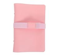 HORIALENCE Funda para carpeta de cuaderno A6 - Protector de repuesto recargable de 6 anillas para planificador de presupuesto, carcasa rosa para papel de recambio A6, carpeta de presupuesto con