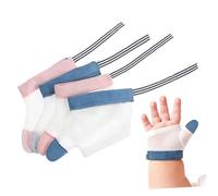 HORIALENCE Guantes para Bebés Anti-succión de Dedos M, 2 Pares/set, Material Transpirable, Protector para Pulgar y Dedo Índice, Corrector de Succión para Recién Nacidos, Uso Color Aleatorio