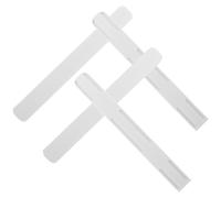 HORIALENCE Guía de Riel Deslizante para Cajones Autoadhesiva Color Blanco, Kit 4 Piezas, Compatible con Cestas de Almacenamiento, Adecuado para Cocina, Dormitorio y Organización del Hogar