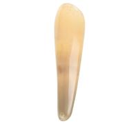 HORIALENCE Herramienta Duradera Calzador para Levantar Zapatos Diseño Ergonómico y Forma Curva Beige Portátil de Cuerno Natural para Ajuste del Talón