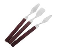 HORIALENCE Juego de 3 Espátulas de Pintura para Artistas Herramienta Flexible y de Texturas Accesorios de Pintura Acrílica Óleo para Técnicas Artísticas de Arte