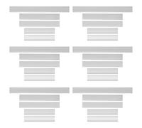 HORIALENCE Juego de 30 Reglas Transparentes sin Marcas: Regla sin marcar para el Aula - Herramienta de medición de plástico Grueso Marcas para Estudiantes, Clases de Arte y tareas Escolares.