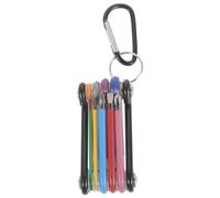 HORIALENCE Juego de Llaves Plegables para Grifo de Baño en Acero Codificación de Colores, Práctico Set de 1 Pieza para Mantenimiento del Hogar y Reparaciones