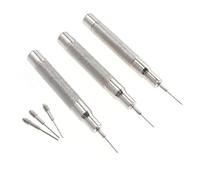 HORIALENCE Kit de Reparación de Relojes para Cambio de Baterías Agujas de Punzonado de Acero Inoxidable Plata y Ajuste de Correas en Reparación de Relojes