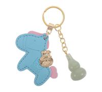 HORIALENCE Llavero chino del caballo de la buena suerte - Llavero del año del caballo 2026 con calabaza de cristal - de regalo del zodíaco para el y la prosperidad