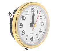HORIALENCE Mecanismo Redondo de Silencioso de Cuarzo Mm Cabezal de 65 Reloj Dorado de Plástico para Proyectos y de Bricolaje Relojes de Pared