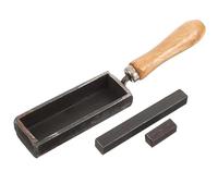 HORIALENCE Molde de Fundición de Metal con Mango de Madera Herramienta para Lingotes de Plata y Oro Molde de Hierro para Educación Científica y Joyería