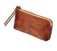 HORIALENCE Monedero Pequeño de Piel Amarillo Textura Flexible y Resistente, Cartera Sencilla para Guardar Dinero y Auriculares en Ocasiones Diarias y Fiestas