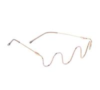 HORIALENCE Montura de Gafas Metálica Decorativa con Cristales para Fotografía Gafas Divertidas Ligeras y Cómodas para Fiestas y Festivales Diseño sin Lentes para Hombre y Mujer